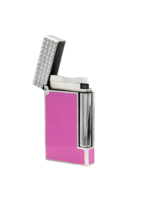 S.T. Dupont Ligne D Pink & Palladium | Luxury Accessories | Save the Fashion: ST Dupont, Luxury Lighter, Save the Fashion, Ροζ αναπτήρας, Παλλάδιο, Fashion Accessories Greece. Sophistication meets bold color. #SavetheFashion #STDupont #LuxuryStyle #PinkAesthetic"