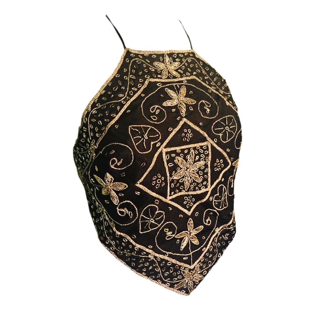 top vintage sexy μαυρο κεντημενο χρυσοκλωστη εθνικ ανοιχτη πλατη βραδυνο τοπ σαν μαντιλι σπορ για γαμο βαπτιση ορκομωσια παρτυ μπατσελορ αρραβωνας νυφη κουμπαρα κολλητη νονα γαμος κολλητης γαμος αδερφης με τζην με κοστουμι μεσα απο σακακι βιταντζ bollywood