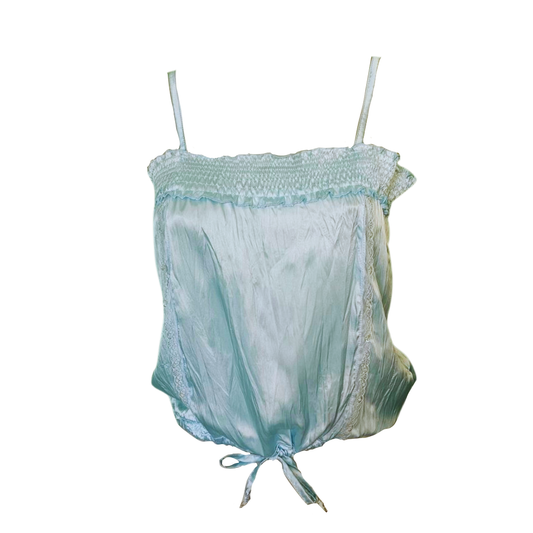 top baby blue satin lace  str'ass made in France  ,γαλλικη ραφη σιελ γυαλιστερο,γαλαζιο,βραδυνο,πρωινο,σεξυ,για νονα που βαπτιζει αγορι,μαμα αγοριου που βαπτιζεται ,τιραντακια,λεπτα,σουρα στη μεση ,παγιετες,μεσα απο σακακι μεσα απο ταγερ με τζην βραδυνο,σπορ,επισημο,καλοκαιρινο,χειμερινο,ανοιξιατικο,βιταντζ,ανετο,small medium 