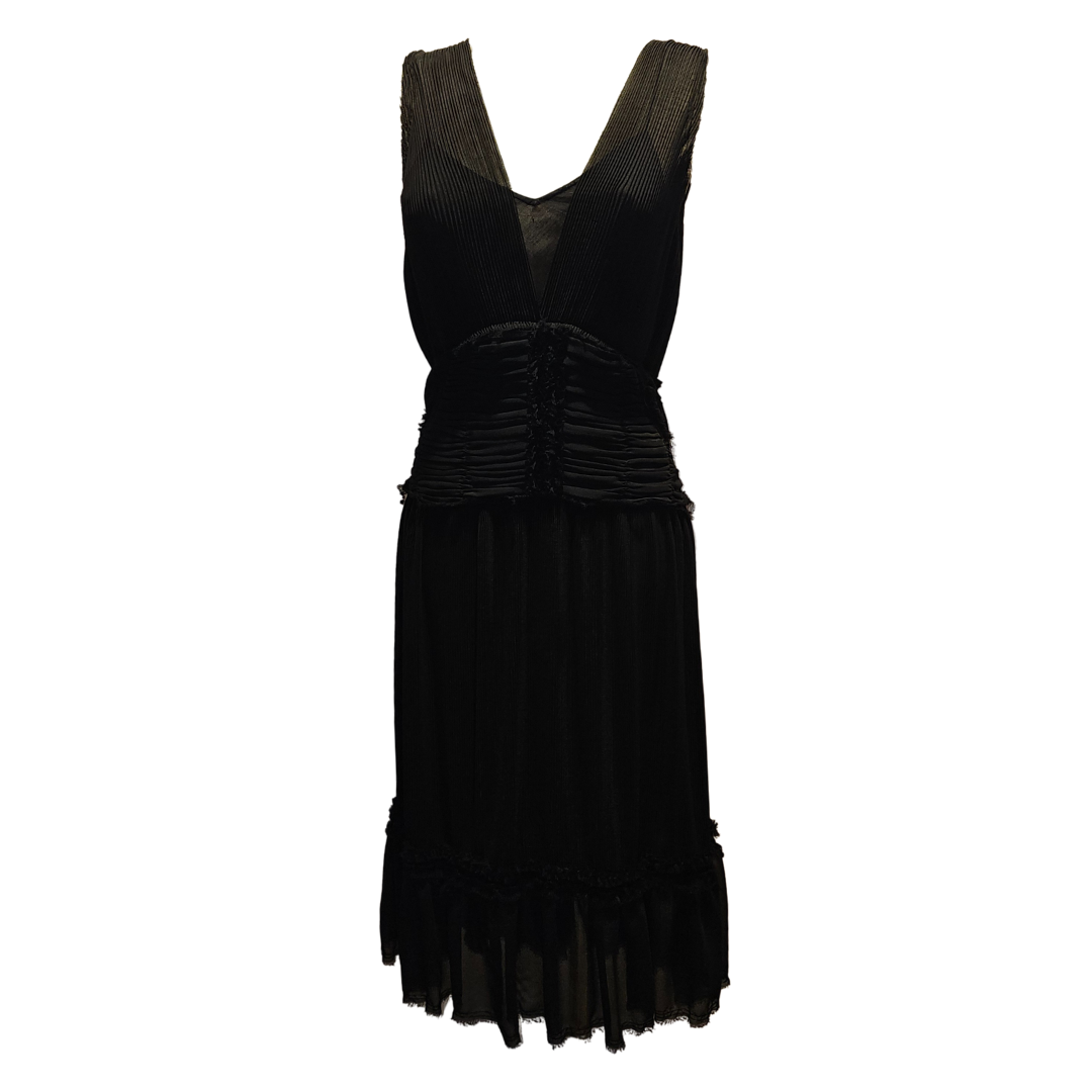 vintage, silk black dress,σεξυ,πλισε,δυο κομματια,μαυρο,μιντι,αμανικο,βραδυνο
επίσημο,για γάμο,βαπτιση,ορκομωσια,γαμο αδερφής νύφης,γαμος αδερφής γαμπρού,γαμος κόρης,νονα,πενθος,δεξιωση,κοκτειλ πάρτυ
