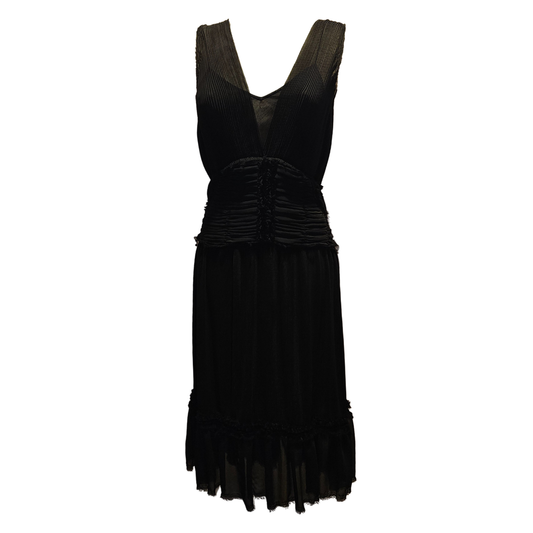 vintage, silk black dress,σεξυ,πλισε,δυο κομματια,μαυρο,μιντι,αμανικο,βραδυνο
επίσημο,για γάμο,βαπτιση,ορκομωσια,γαμο αδερφής νύφης,γαμος αδερφής γαμπρού,γαμος κόρης,νονα,πενθος,δεξιωση,κοκτειλ πάρτυ